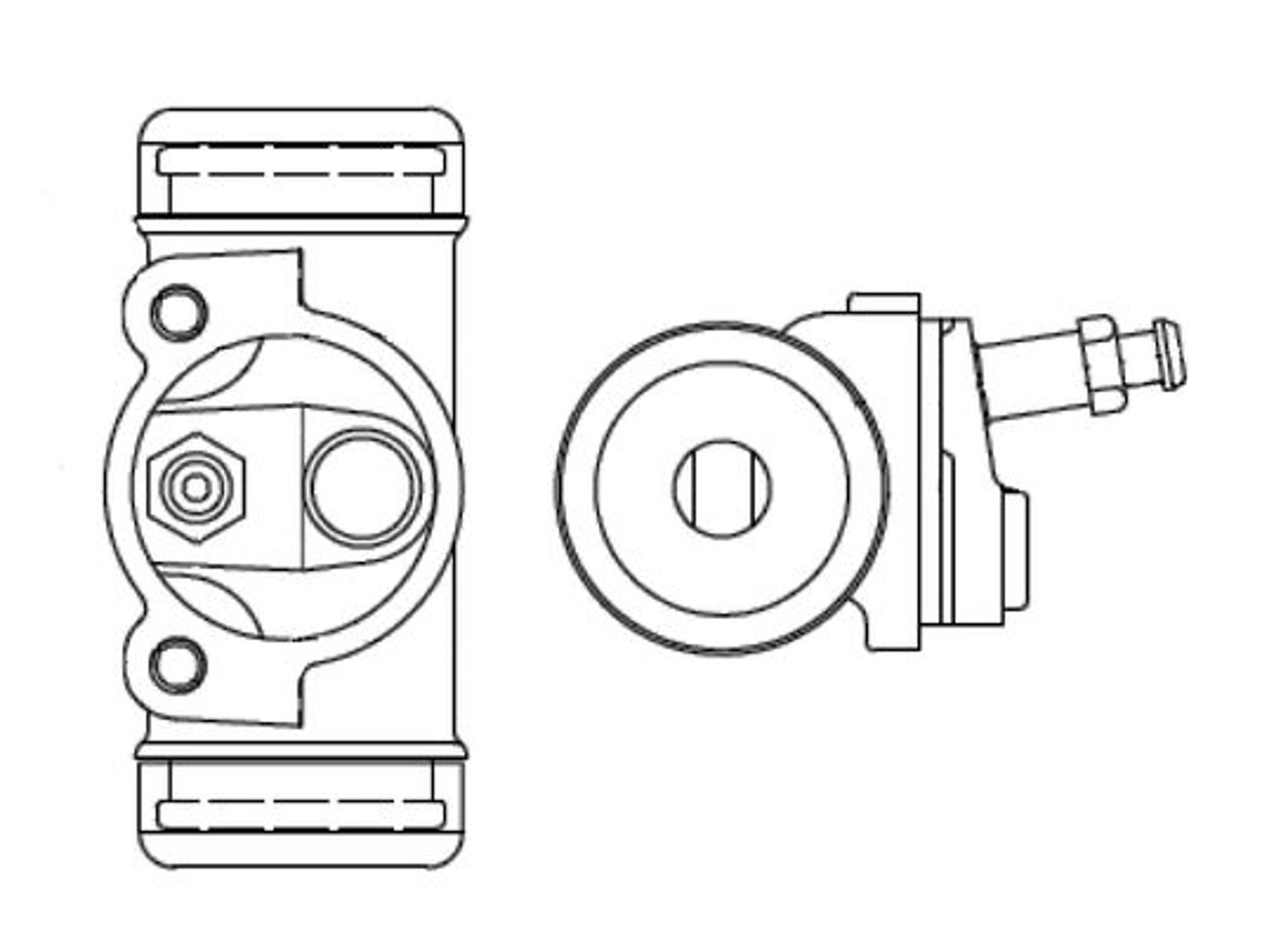 Колесный тормозной цилиндр BOSCH F026002385