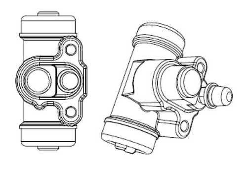 Рабочий тормозной цилиндр BOSCH F026002388