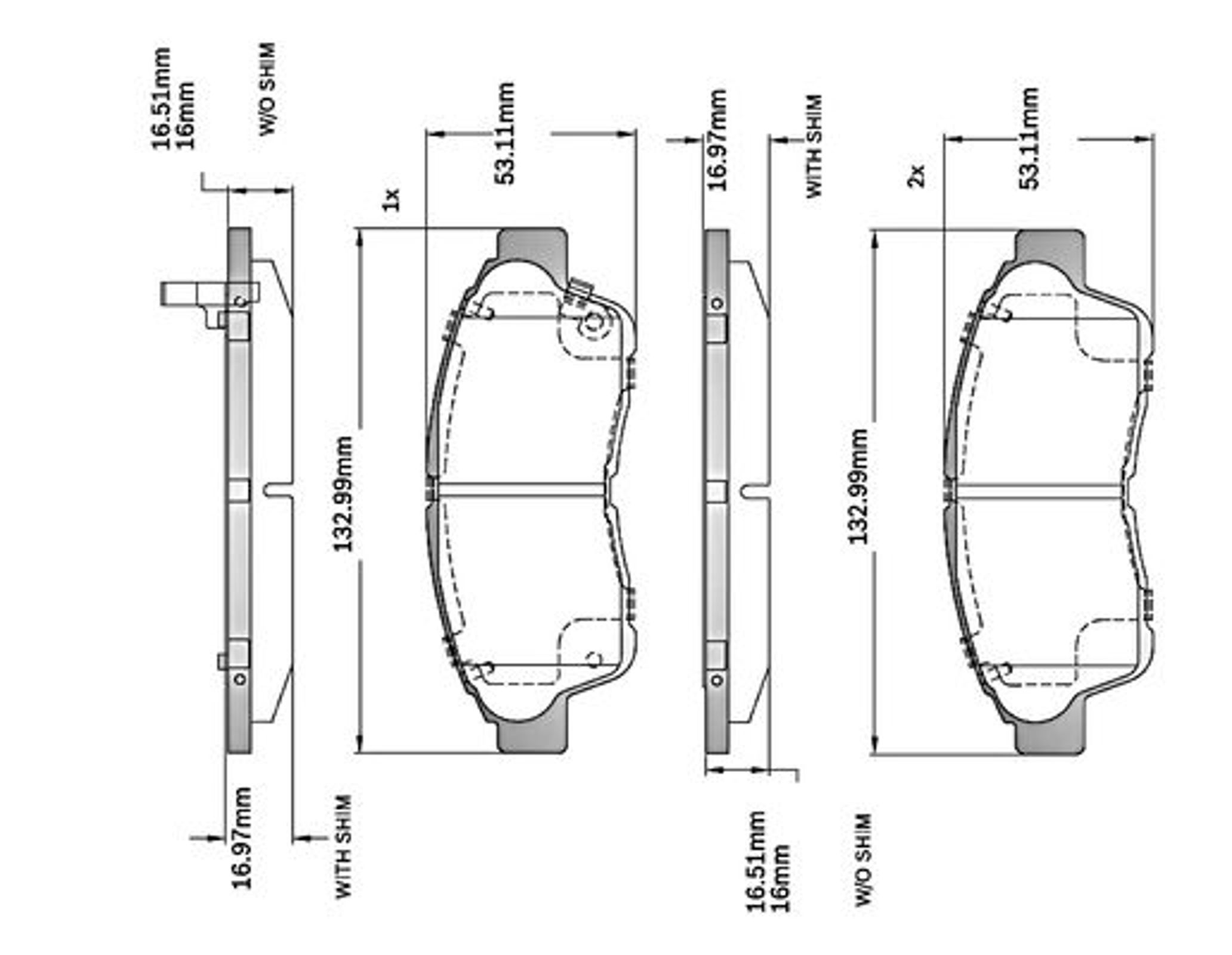 Комплект тормозных колодок дисковый тормоз BOSCH F03B150023