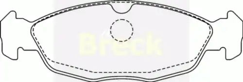 Колодки тормозные дисковые BRECK 20547 00 702 00
