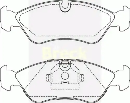 Колодки тормозные дисковые BRECK 21190 00 701 00