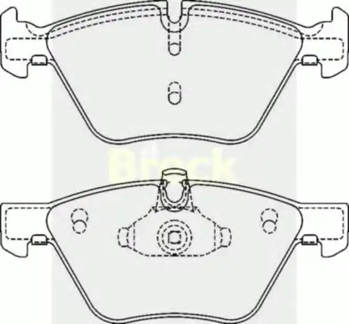 Колодки тормозные дисковые BRECK 23794 00 701 00