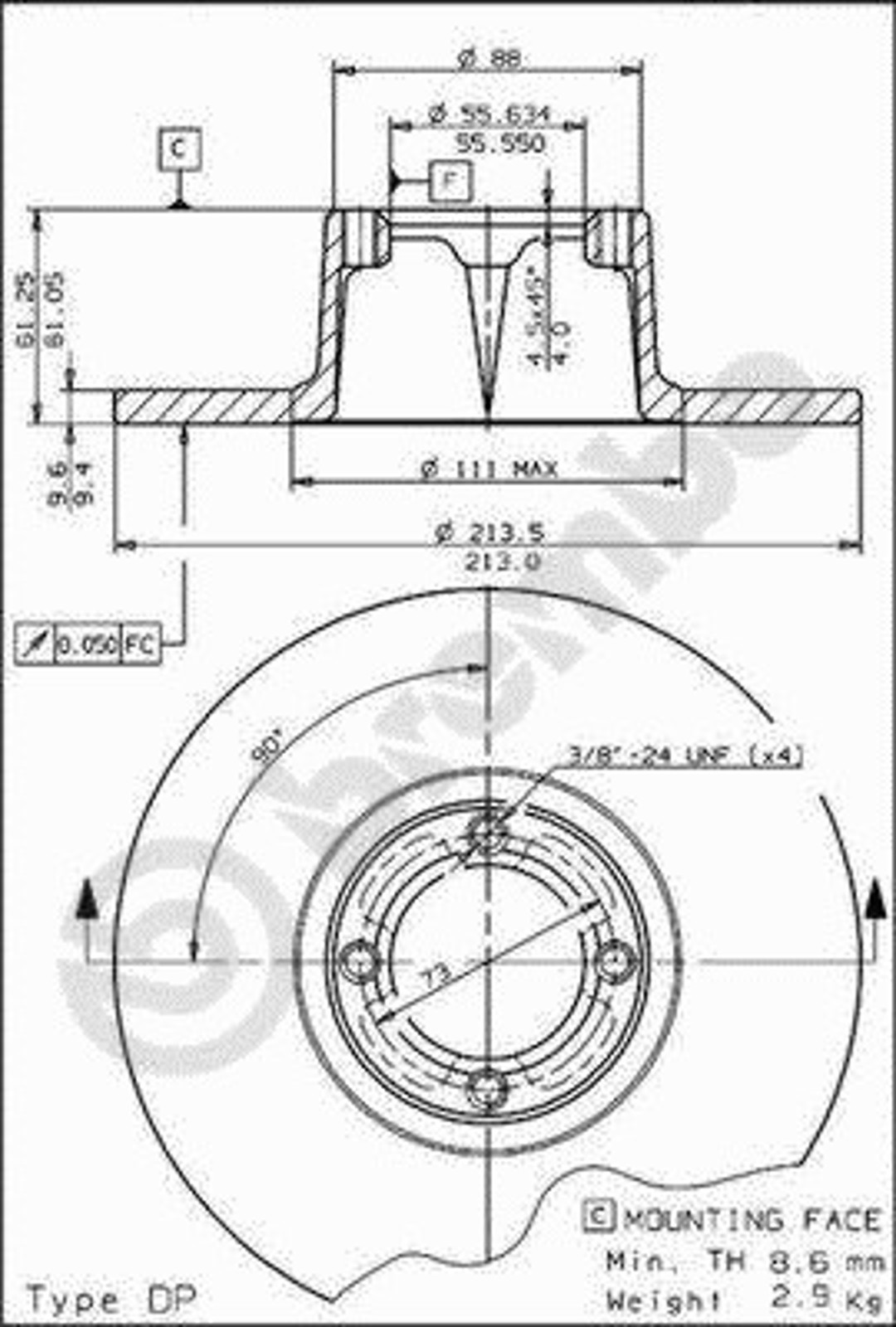 Диск тормозной BRECO BS 7424