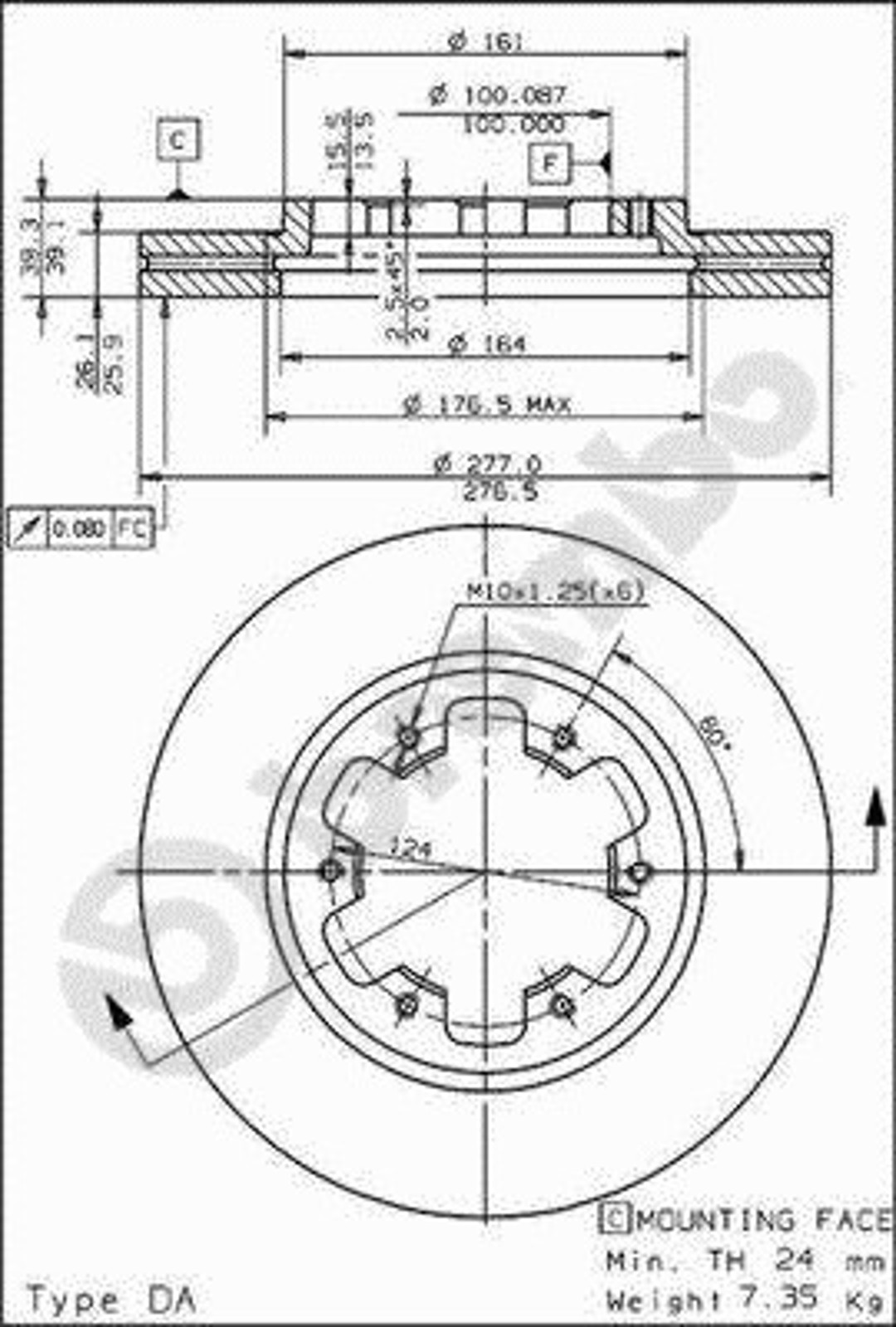 Диск тормозной BRECO BS 7943