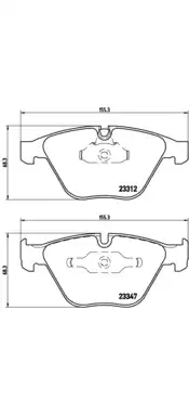 Комплект тормозных колодок дисковый тормоз BREMBO 07B.314.35