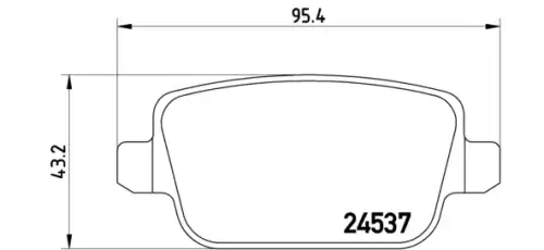 Комплект тормозных колодок дисковый тормоз BREMBO 07B.315.04