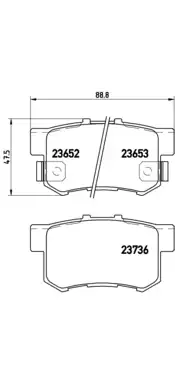 Комплект тормозных колодок дисковый тормоз BREMBO 07B.315.05