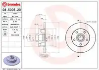 Тормозные диски BREMBO 08.5005.20