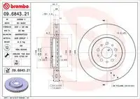 Тормозные диски BREMBO 09.6843.21