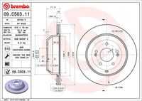 Диск тормозной BREMBO 09.C503.11