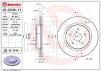 Диск тормозной BREMBO 09.D246.11