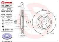 Диск тормозной BREMBO 09.D414.11