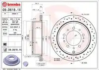 Диск тормозной BREMBO 09.D618.1X