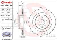 Диск тормозной задний BREMBO 09.D690.11