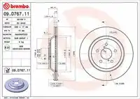 Диск тормозной BREMBO 09.D767.11