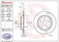 Диск тормозной BREMBO 09.D767.21