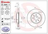 Диск тормозной передний BREMBO 09.D880.11