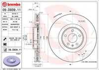 Диск тормозной передний BREMBO 09.D939.11