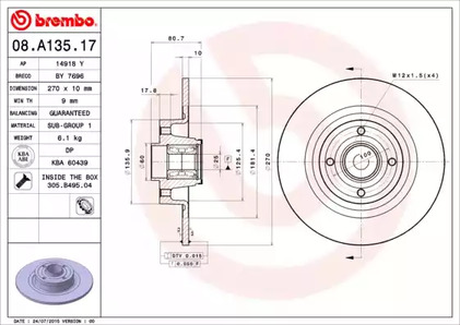 Тормозной диск prime line - with bearing kit
