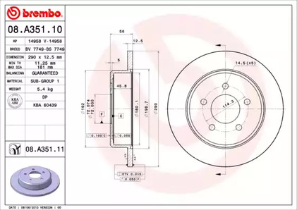 Тормозной диск prime line - uv coated