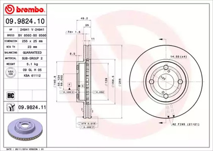 Тормозной диск prime line - uv coated