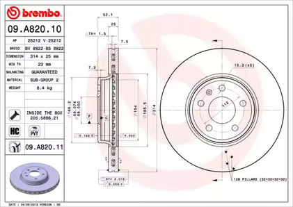 Тормозной диск prime line - uv coated