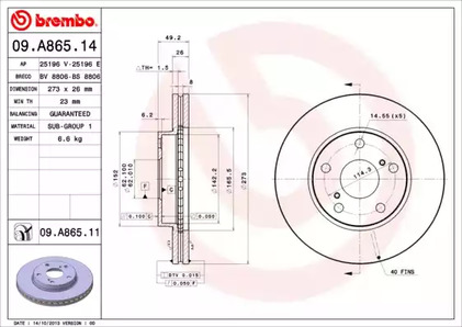 Тормозной диск prime line - uv coated