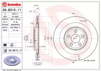 Тормозной диск prime line - uv coated