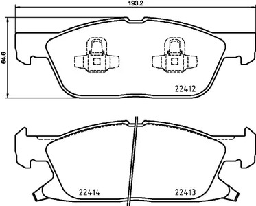 Тормозные колодки BREMBO P 24 188