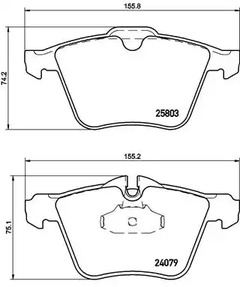 Тормозные колодки BREMBO P 36 028