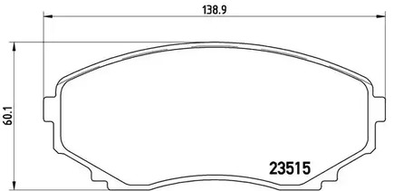 Тормозные колодки BREMBO P 49 028