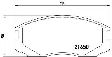 Колодки тормозные дисковые BREMBO P 54 015