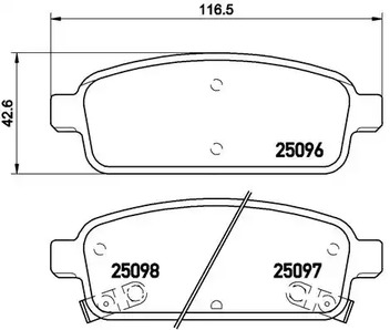 Тормозные колодки BREMBO P 59 080