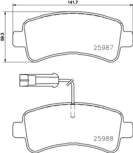 Колодки тормозные дисковые BREMBO P 61 130
