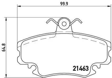 Комплект тормозных колодок дискового тормоза BREMBO P 68 008
