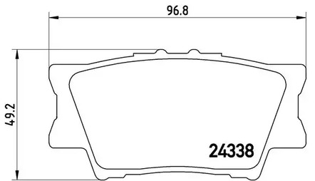Комплект тормозных колодок дискового тормоза BREMBO P 83 089