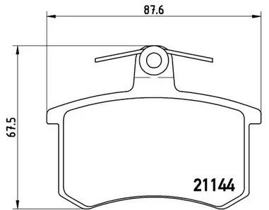Комплект тормозных колодок дискового тормоза BREMBO P 85 013