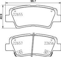 Колодки дисковые задние BREMBO P 30 103
