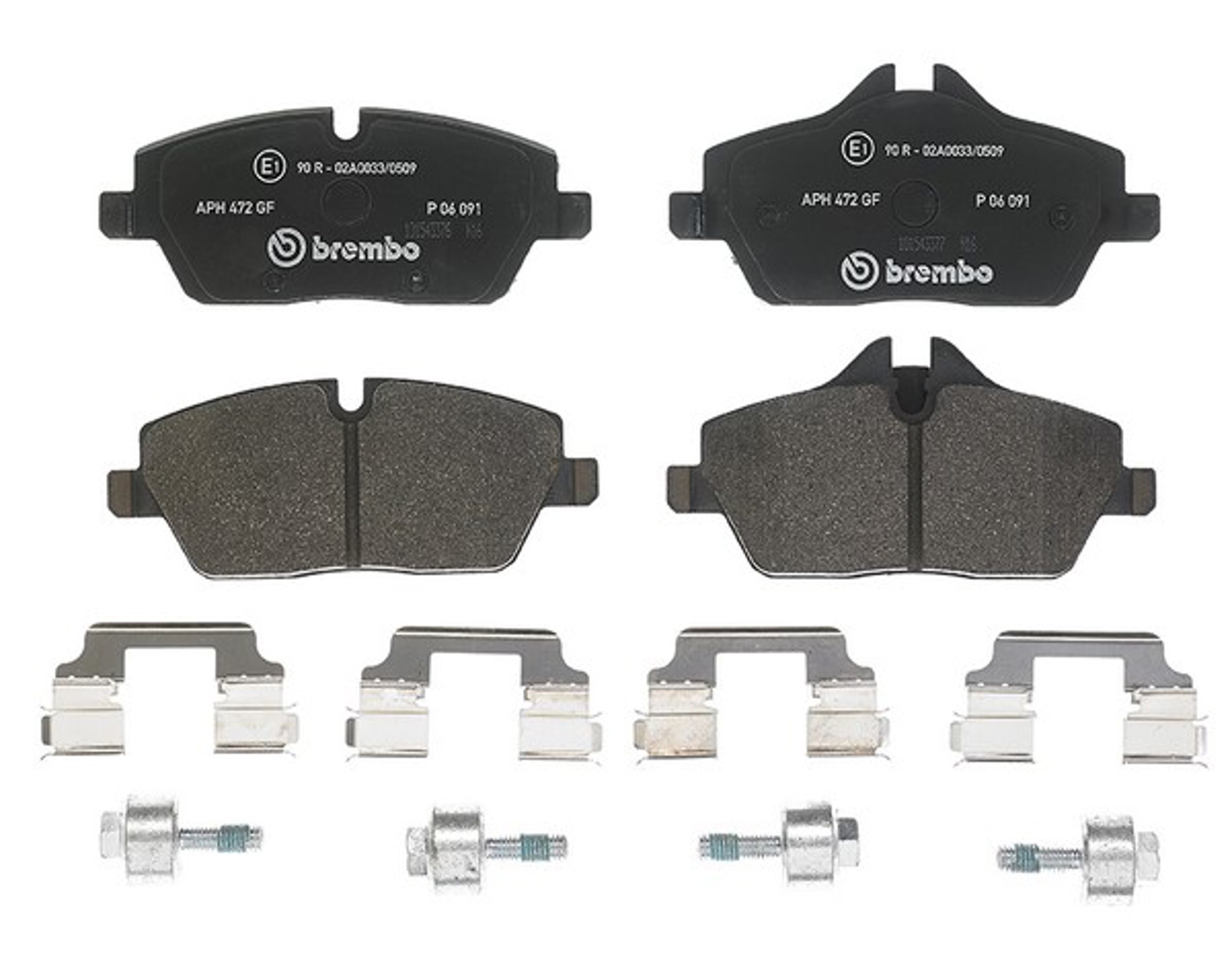 Колодки тормозные дисковые BREMBO P06091