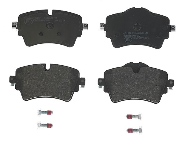 Комплект тормозных колодок дискового тормоза BREMBO P06092