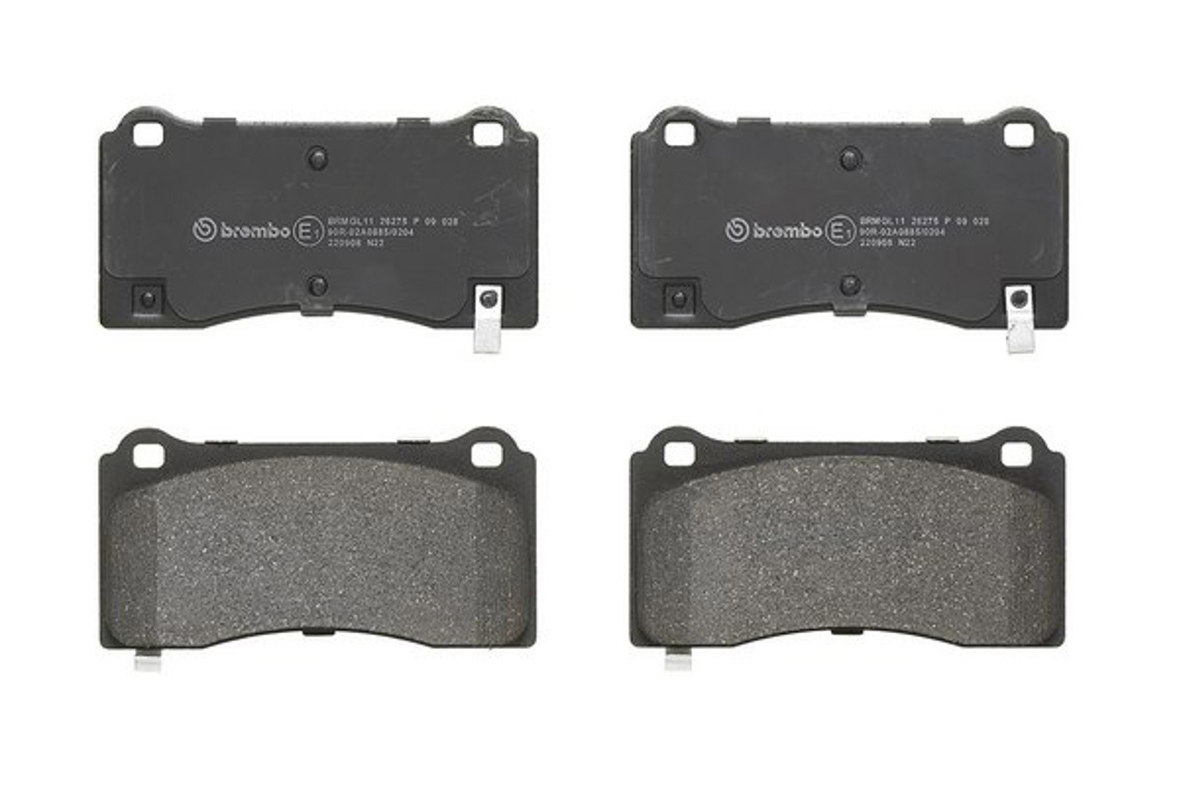 Комплект колодок для дисковых тормозов BREMBO P09028