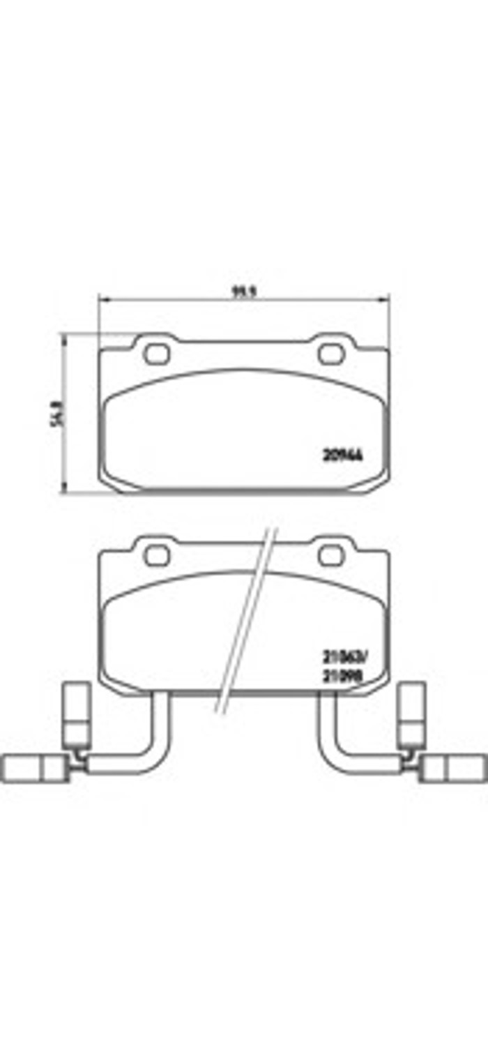 Колодки тормозные дисковые BREMBO P23030