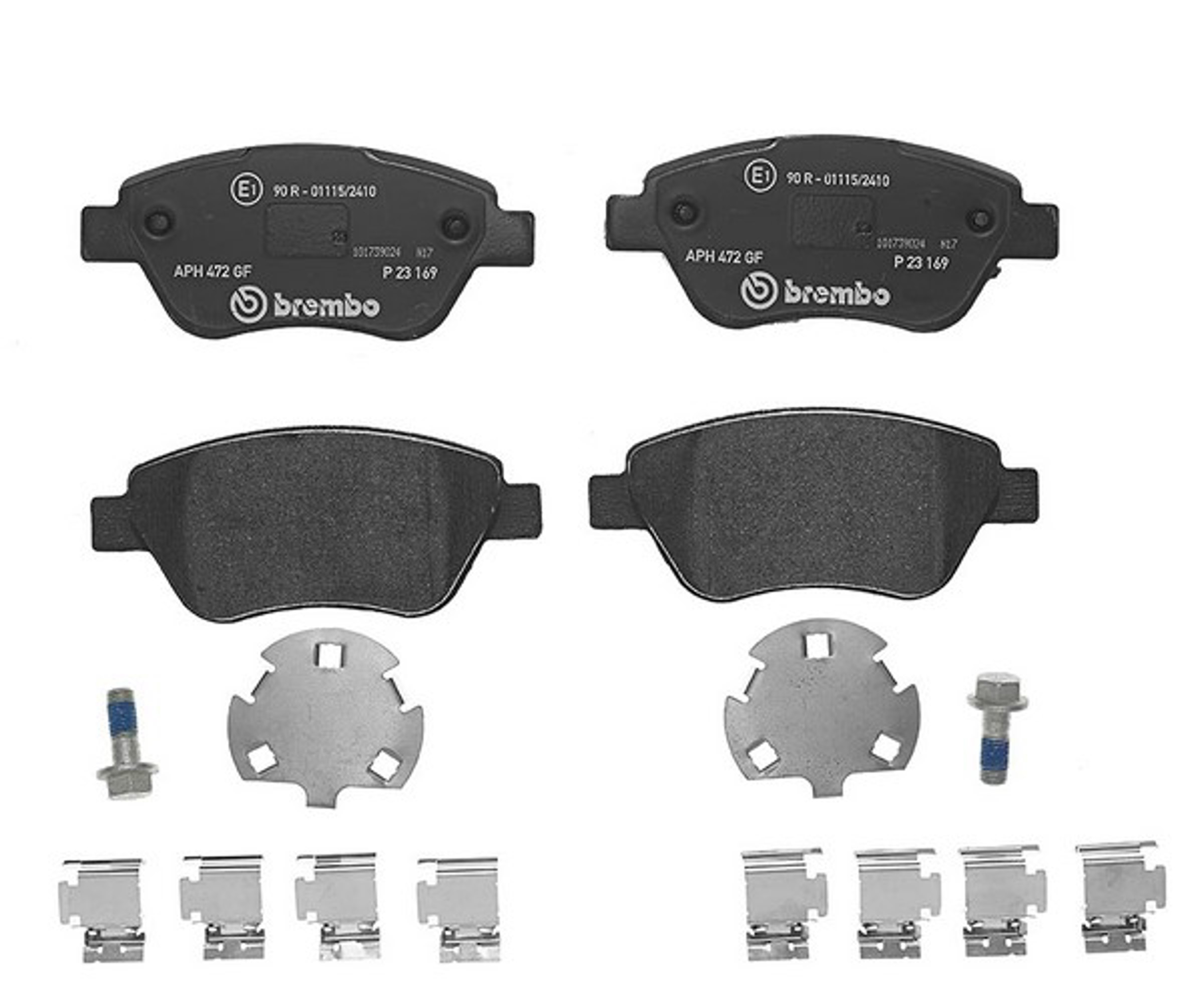 Колодки тормозные дисковые BREMBO P23169
