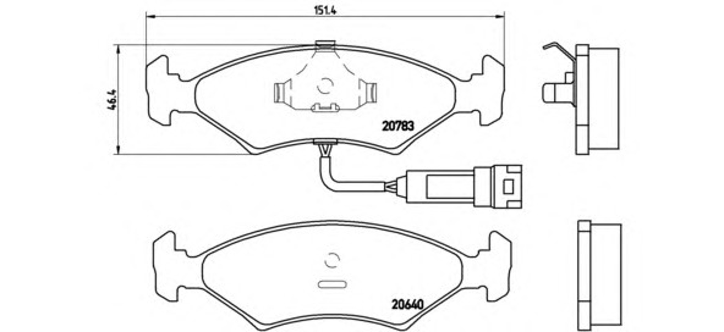 Колодки тормозные дисковые BREMBO P24012