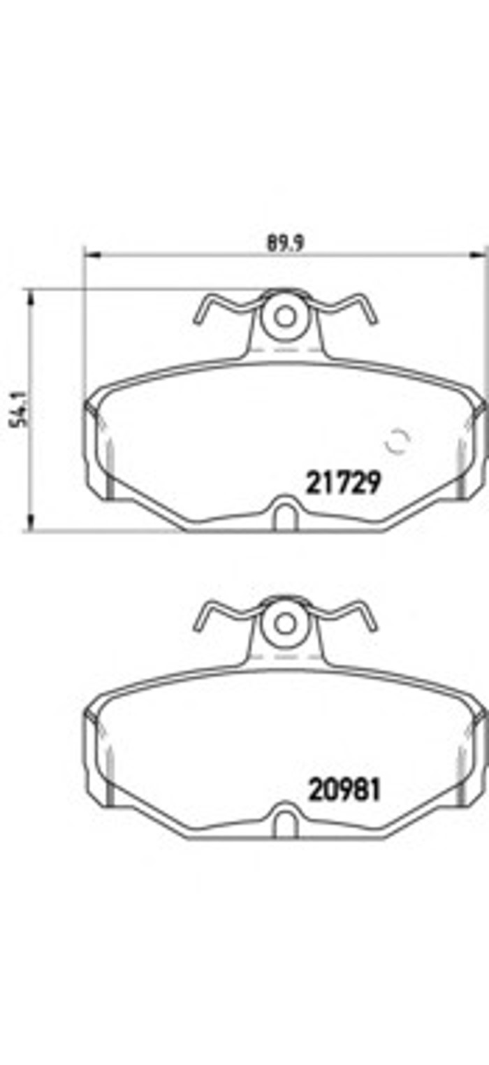Колодки тормозные дисковые BREMBO P24021