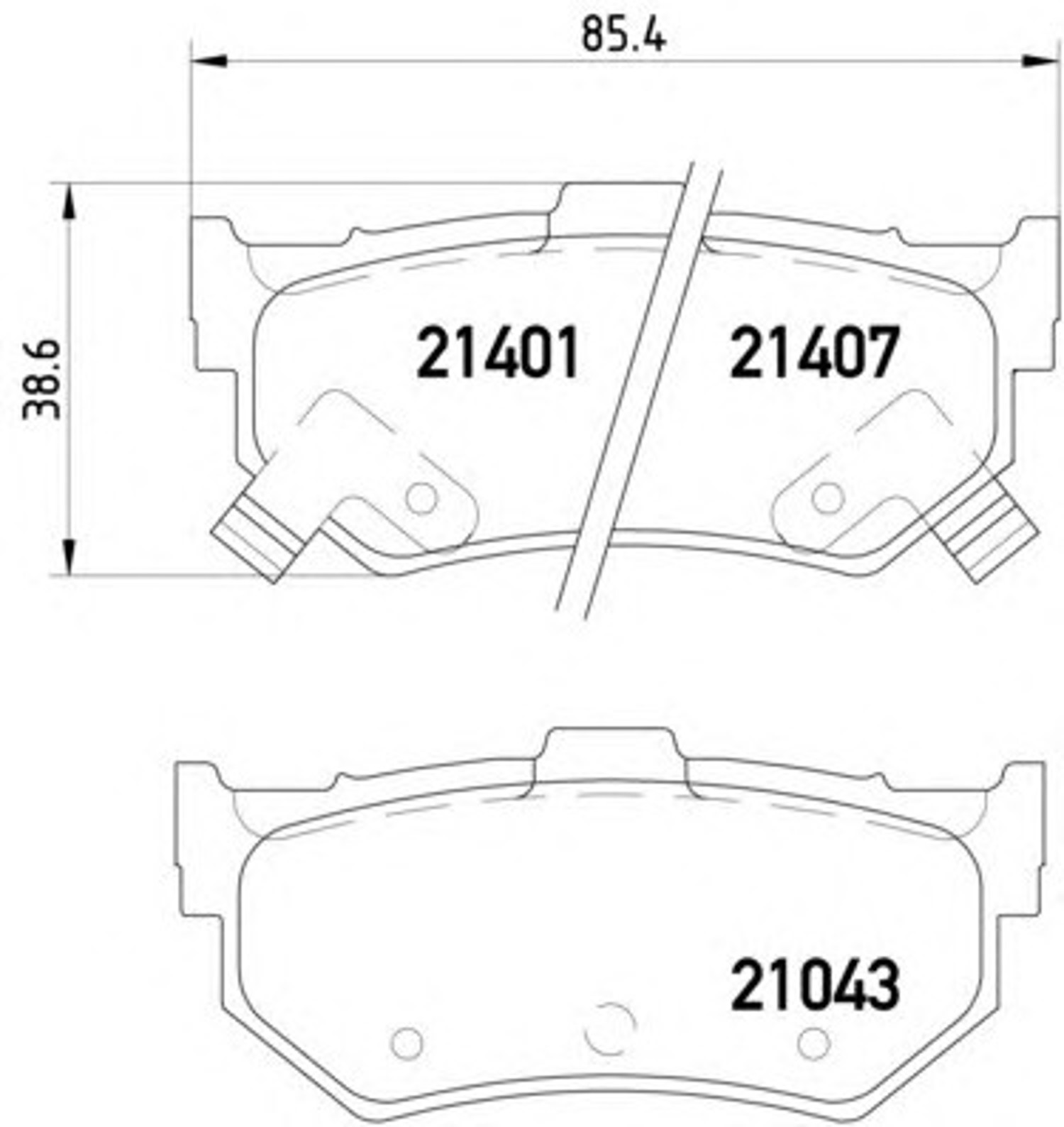 Колодки тормозные дисковые BREMBO P28007