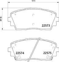 Колодки тормозные дисковые передние BREMBO P30115