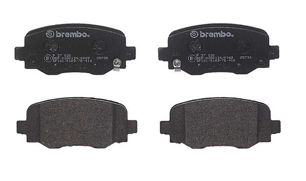 Колодки тормозные дисковые BREMBO P37020