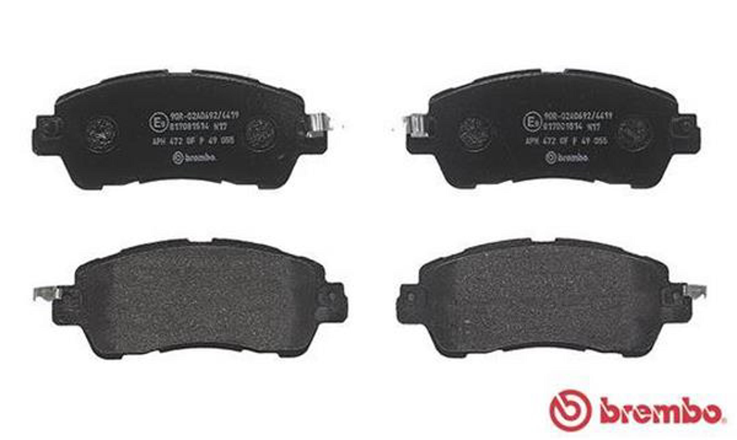 Комплект колодок для дисковых тормозов BREMBO P49055