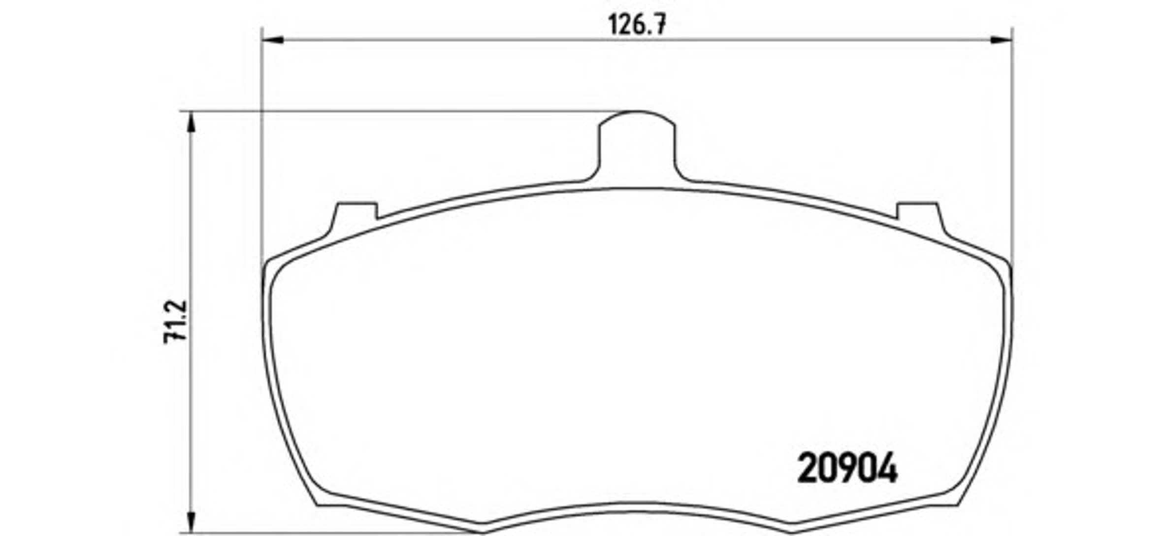 Колодки тормозные дисковые BREMBO P52012